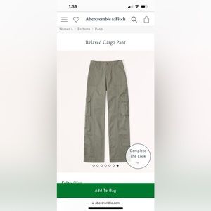 Abercrombie relaxed cargo pants